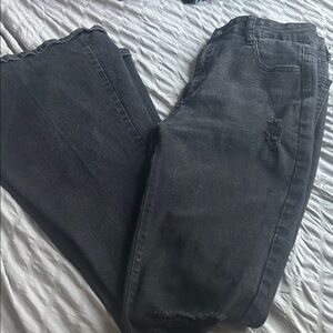SHEIN Black Denim Pants